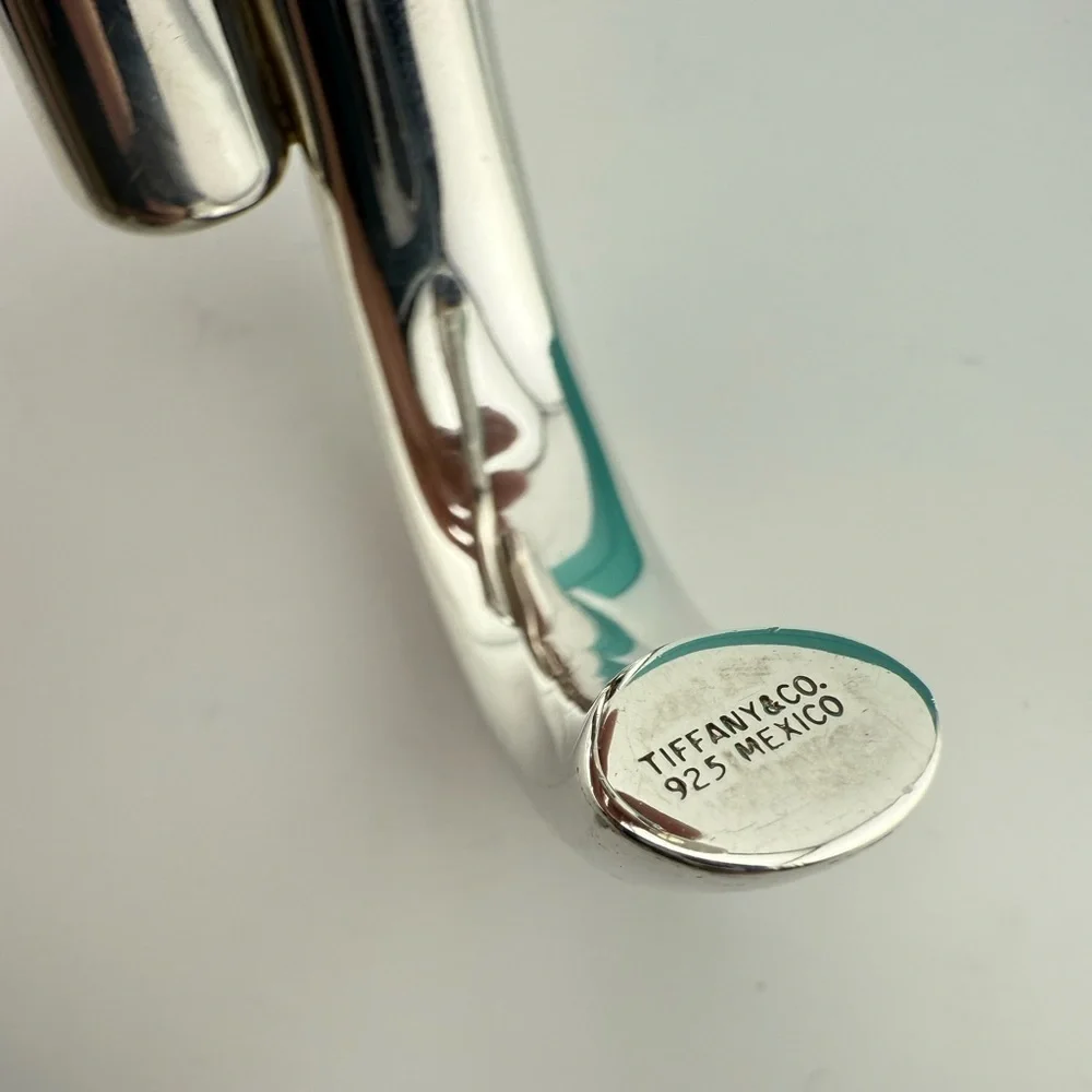 Vtg. Tiffany & Co. Chunky Bypass Cuff Bracelet Sterling Silver - Picture 7 of 7